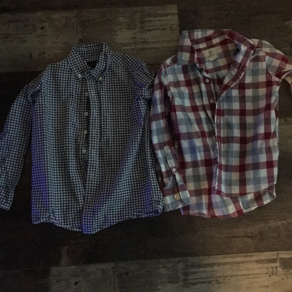 Two Land’s End dress shirts.